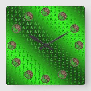 Reloj Cuadrado Cabra de Tierra