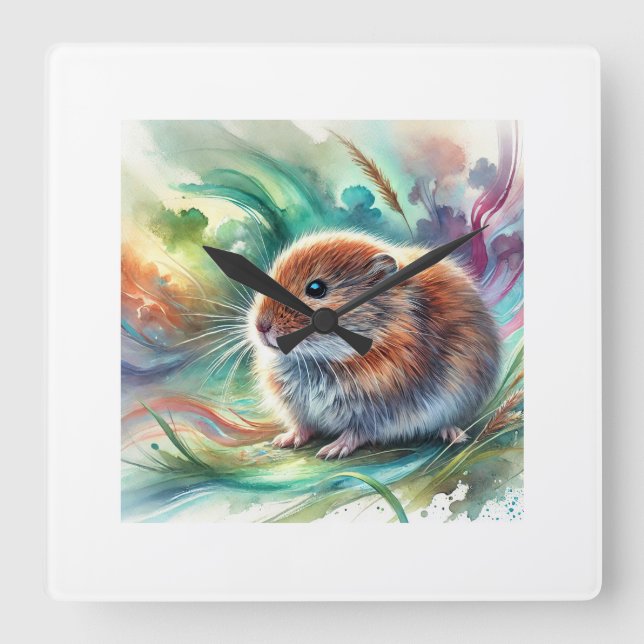 Reloj Cuadrado Cabrera vole 081024AREF136 - Watercolor (Anverso)