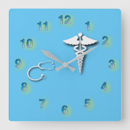 Reloj Cuadrado Caduceus Stethoscope 🦷 cepillo de dientes para de