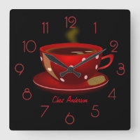 Café rojo y negro personalizado
