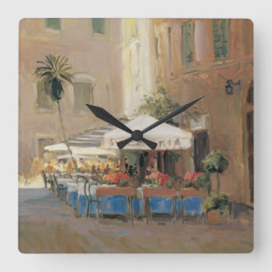 Reloj Cuadrado Café Roma