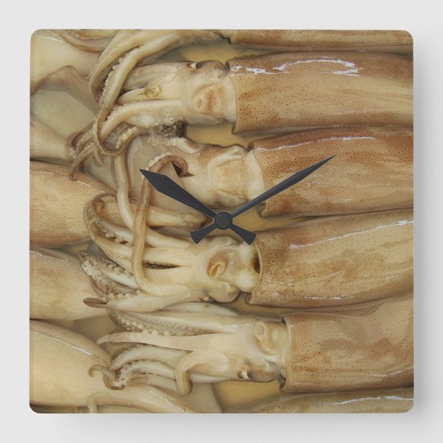 Reloj Cuadrado Calamar - Calamares (Anverso)