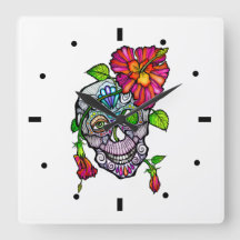 CALAVERA AZUCARADA Y FLOR