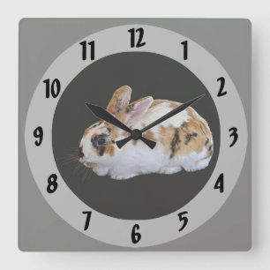 Reloj Cuadrado Calico Rabbit
