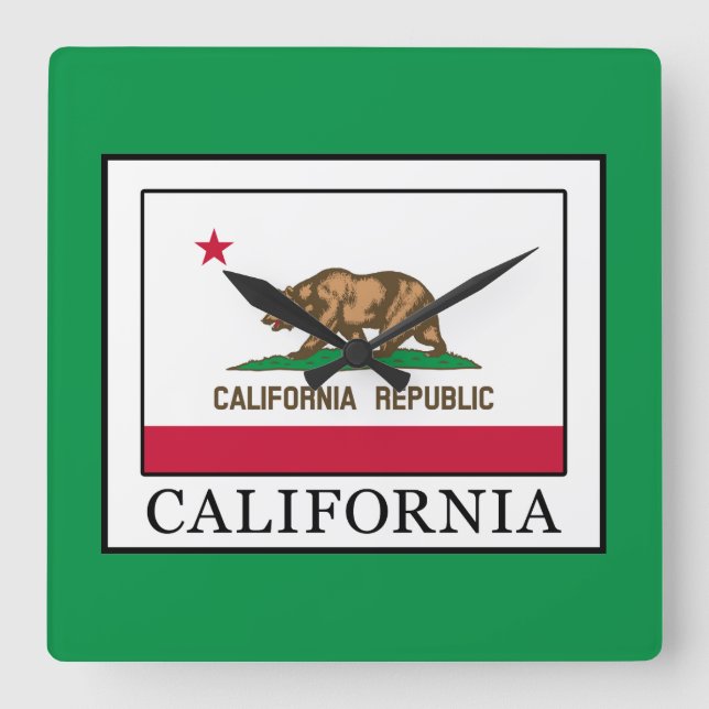 Reloj Cuadrado California (Anverso)