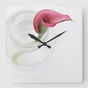 Reloj Cuadrado Calla Lily
