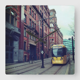 Reloj Cuadrado Calle Manchester
