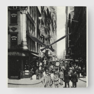 Reloj Cuadrado Calle Nassau, Nueva York, 1905