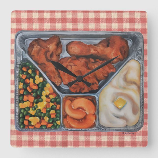 Reloj Cuadrado ¡Calor y servicio! (Anverso)