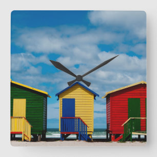 Reloj Cuadrado Cambie de habitación. Playa de Muizenberg, Ciudad