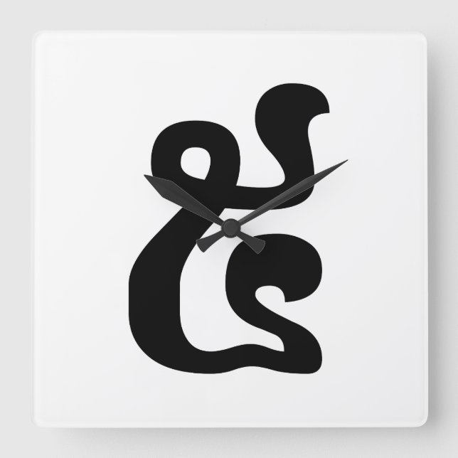 Reloj Cuadrado Cambodian Number 5 / Five / ៥ (Pram) Khmer Script (Anverso)