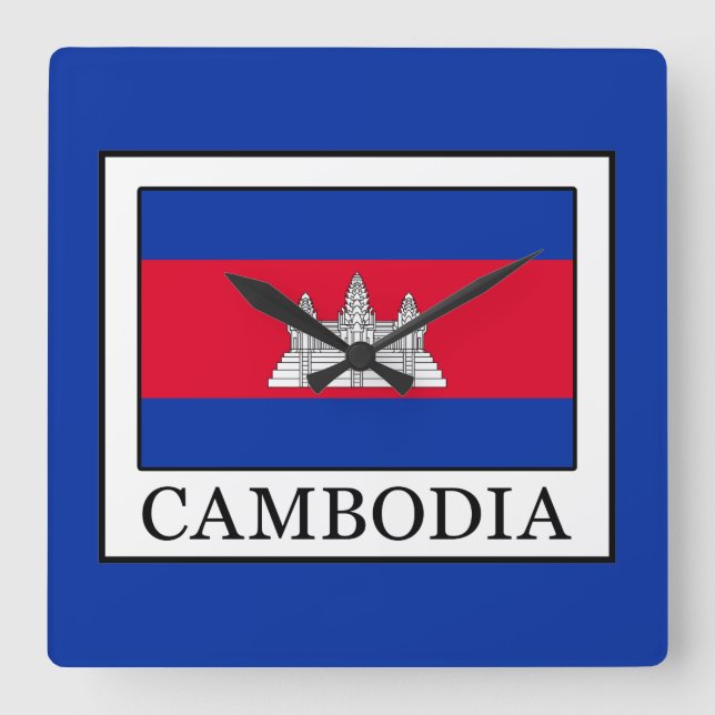Reloj Cuadrado Camboya (Anverso)