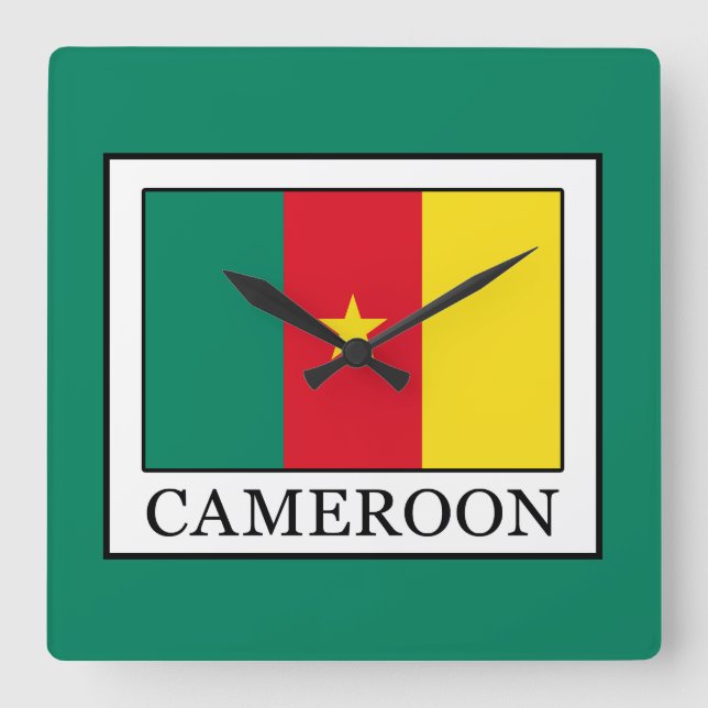 Reloj Cuadrado Camerún (Anverso)