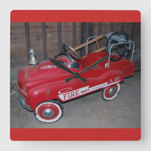 Reloj Cuadrado Camión de bomberos de juguetes para navidades
