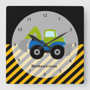 Reloj Cuadrado Camión de construcción