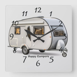 Reloj Cuadrado Camionetas felices