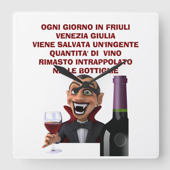 Reloj Cuadrado Camiseta básica para hombres (Anverso)