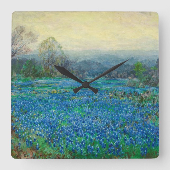 Reloj Cuadrado Campo de Bluebonnets, 1918-1920, por Julian Onderd (Anverso)