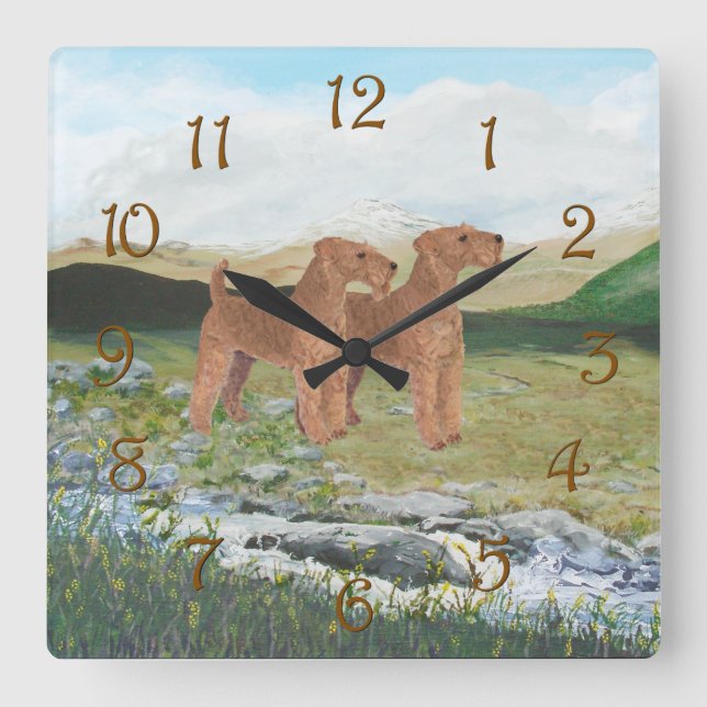 Reloj Cuadrado Campo de Connemara (Anverso)