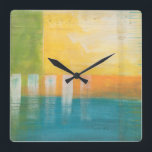 Reloj Cuadrado Campos de cítricos I<br><div class="desc">Moderno</div>