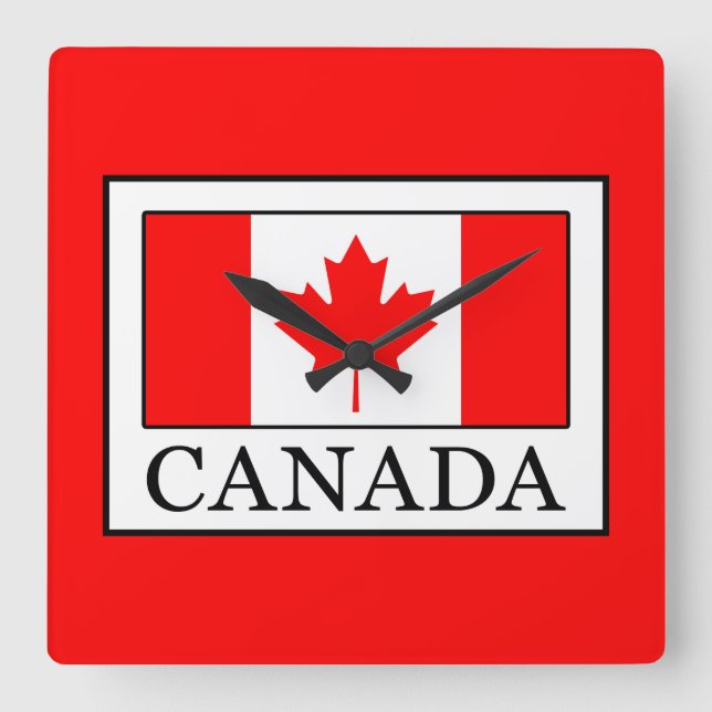 Reloj Cuadrado Canadá (Anverso)