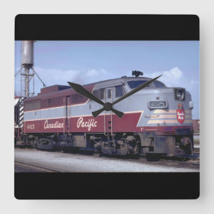 Reloj Cuadrado Canadá, canadiense Pacific_Trains del mundo