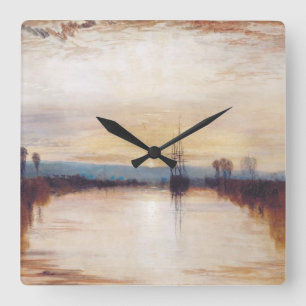 Reloj Cuadrado Canal de Chichester por Joseph William Turner