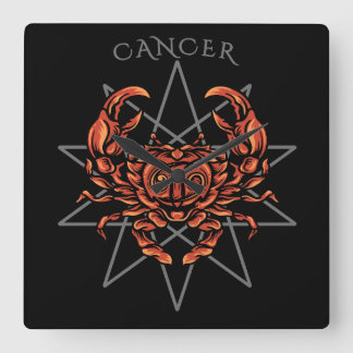 Reloj Cuadrado Cáncer de zodiaco