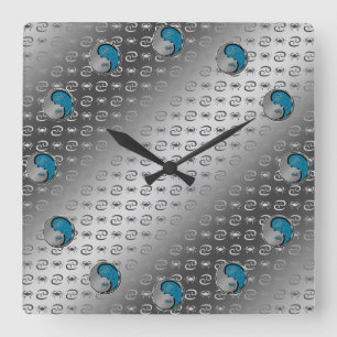 Reloj Cuadrado Cáncer la Cangrejo
