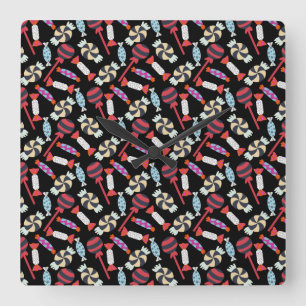 Reloj Cuadrado Candy pattern Lollies pattern lollipop 14