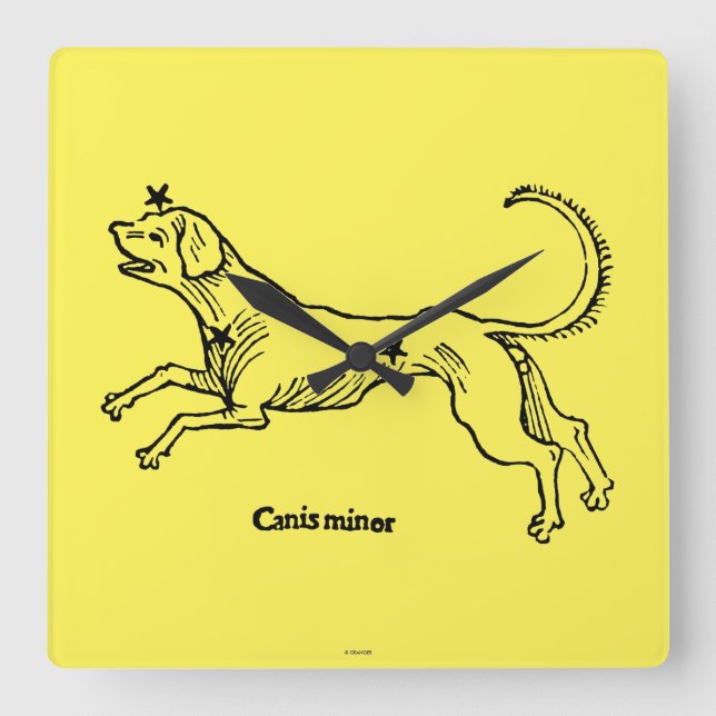 Reloj Cuadrado Canis Minor, 1482 (Anverso)