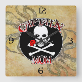 Reloj Cuadrado Capitán Mamá - Abrazado por lo profundo