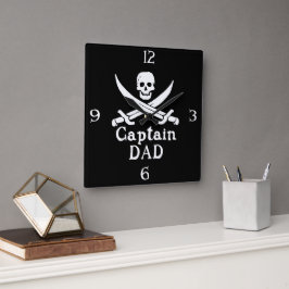 Reloj Cuadrado Capitán Papá - Clásico