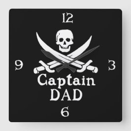 Reloj Cuadrado Capitán Papá - Clásico
