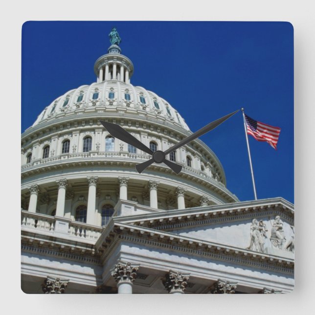 Reloj Cuadrado Capitol Building, Washington, USA (Anverso)