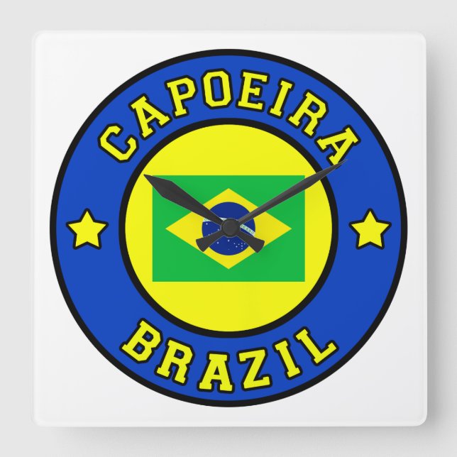 Reloj Cuadrado Capoeira (Anverso)
