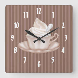 Reloj Cuadrado Cappuccino