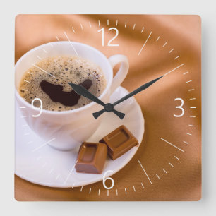 Reloj Cuadrado Cappuccino
