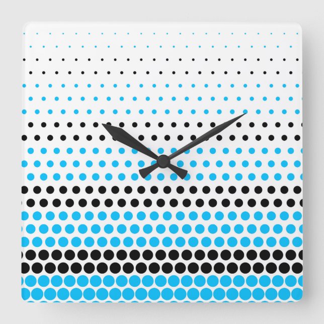 Reloj Cuadrado Capri and Black Polka Dot (Anverso)