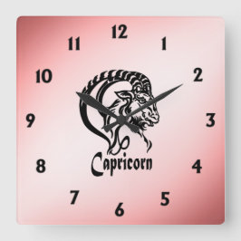 Reloj Cuadrado Capricorn la Cabra Cabra Zodiaco