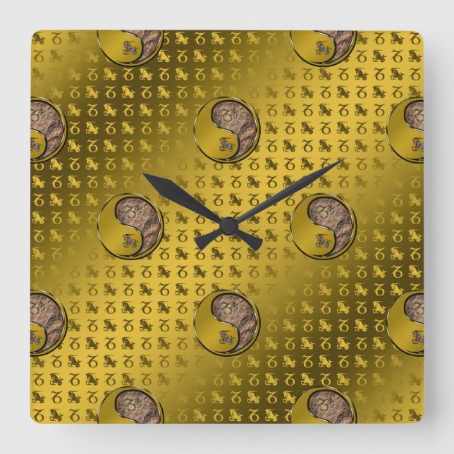 Reloj Cuadrado Capricornio (Anverso)