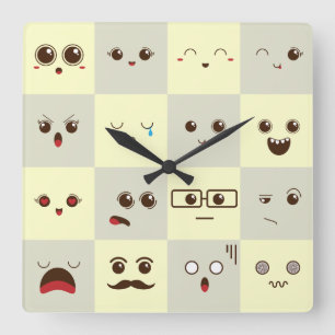 Reloj Cuadrado Cara bonita