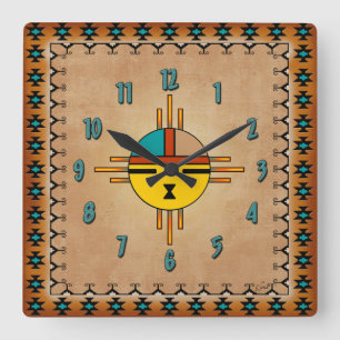 Reloj Cuadrado Cara de sol