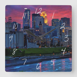 Reloj Cuadrado Caramelo del ojo de Minneapolis