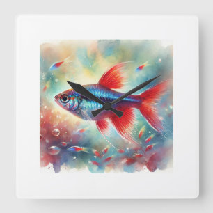 Reloj Cuadrado Cardinal Tetra 230824AREF118 - Watercolor
