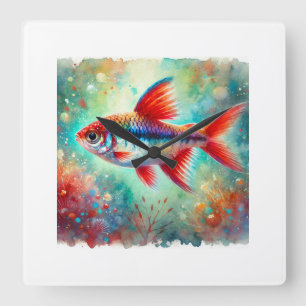 Reloj Cuadrado Cardinal tetra 250924AREF127 - Watercolor