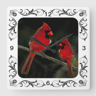 RELOJ CUADRADO CARDINALES