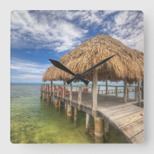 Reloj Cuadrado Caribbean Dock