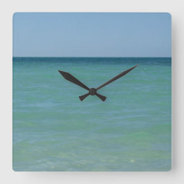 Reloj Cuadrado Caribbean Sea Wall Clock