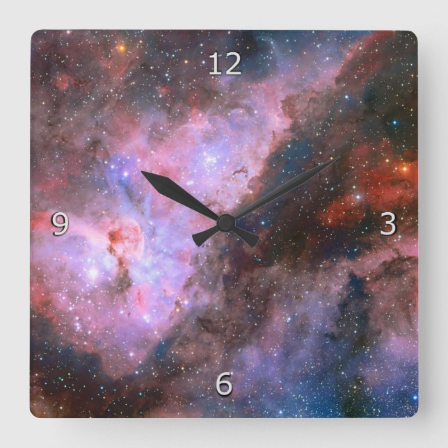 Reloj Cuadrado Carina Nebula (Anverso)